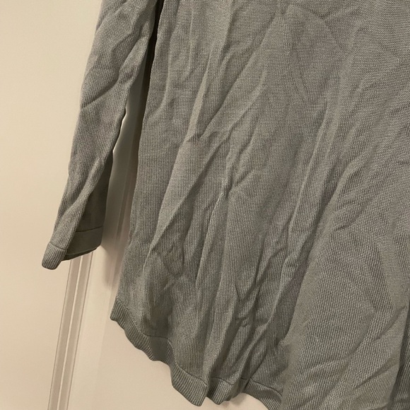 NWT Soft Surroundings Shimmer blue Longsleeve top - Picture 4 of 8